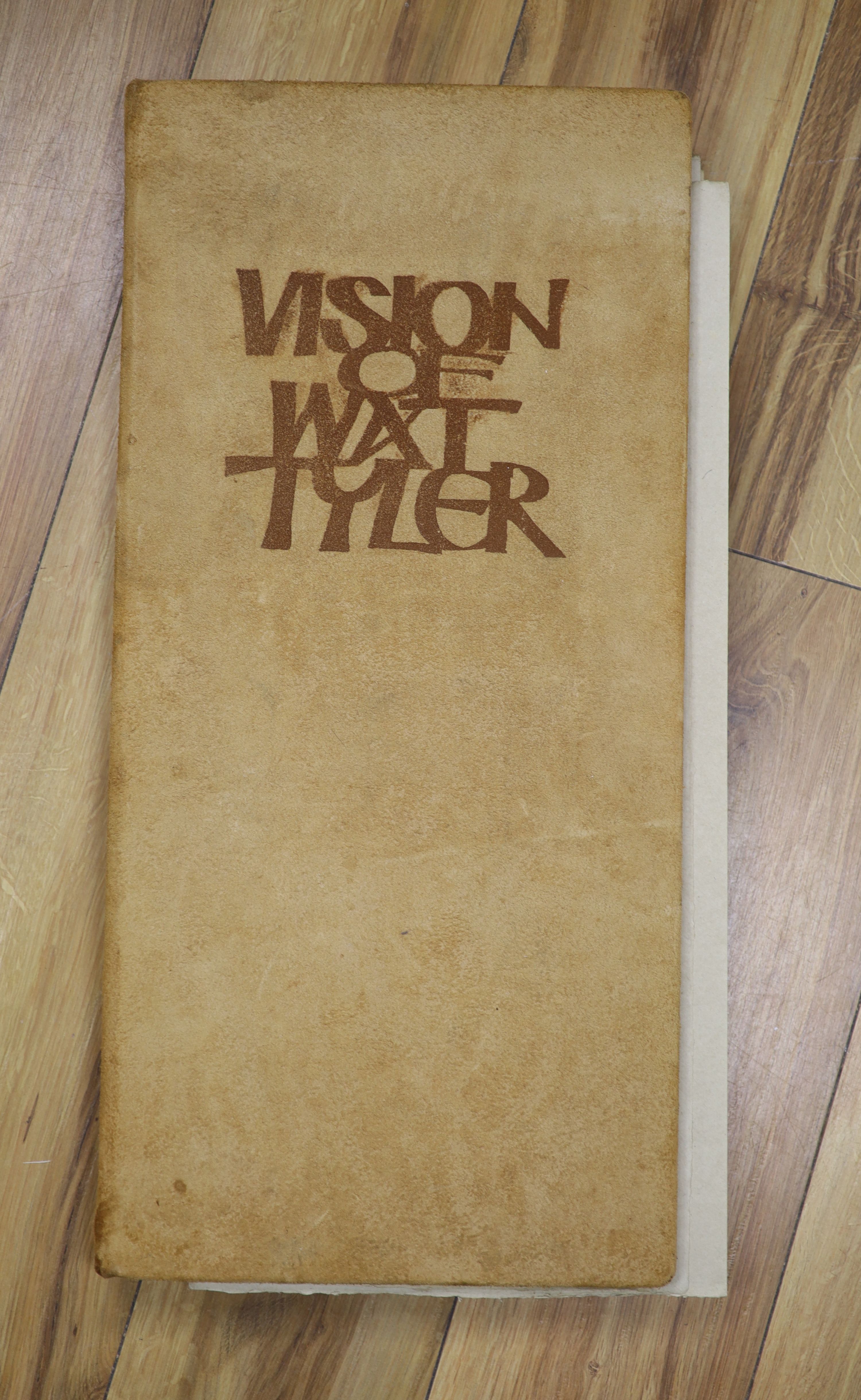 Graham Clarke, limited edition folio, 'Vision of Wat Tyler', 23/75, overall 61 x 30cm